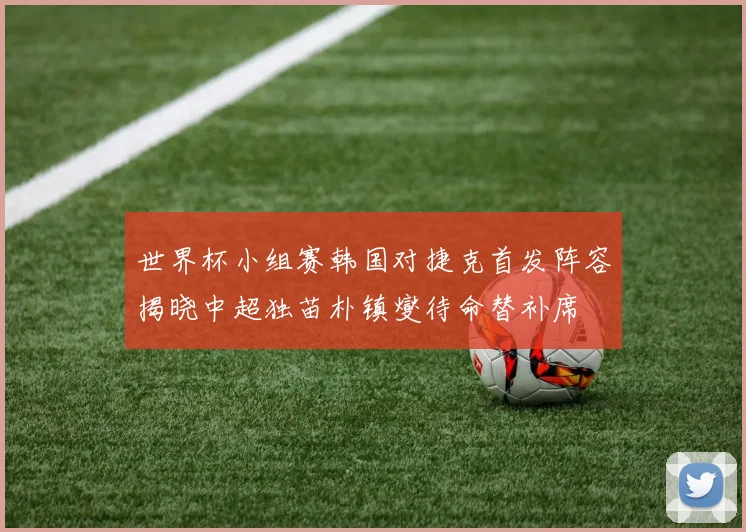 世界杯小组赛韩国对捷克首发阵容揭晓中超独苗朴镇燮待命替补席